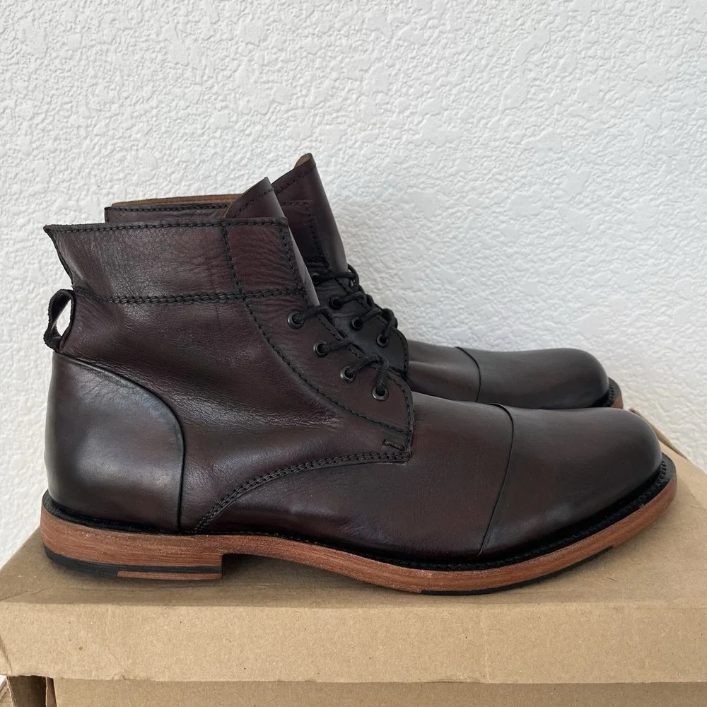 Sutro San Francisco Adler Men's Size 11 Burgundy Red Cap Toe Goodyear Boots
